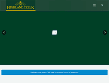 Tablet Screenshot of highlandcreek.com